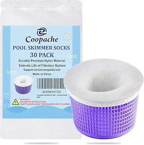 Coopache Pool Skimmer Socks — 30-Pack